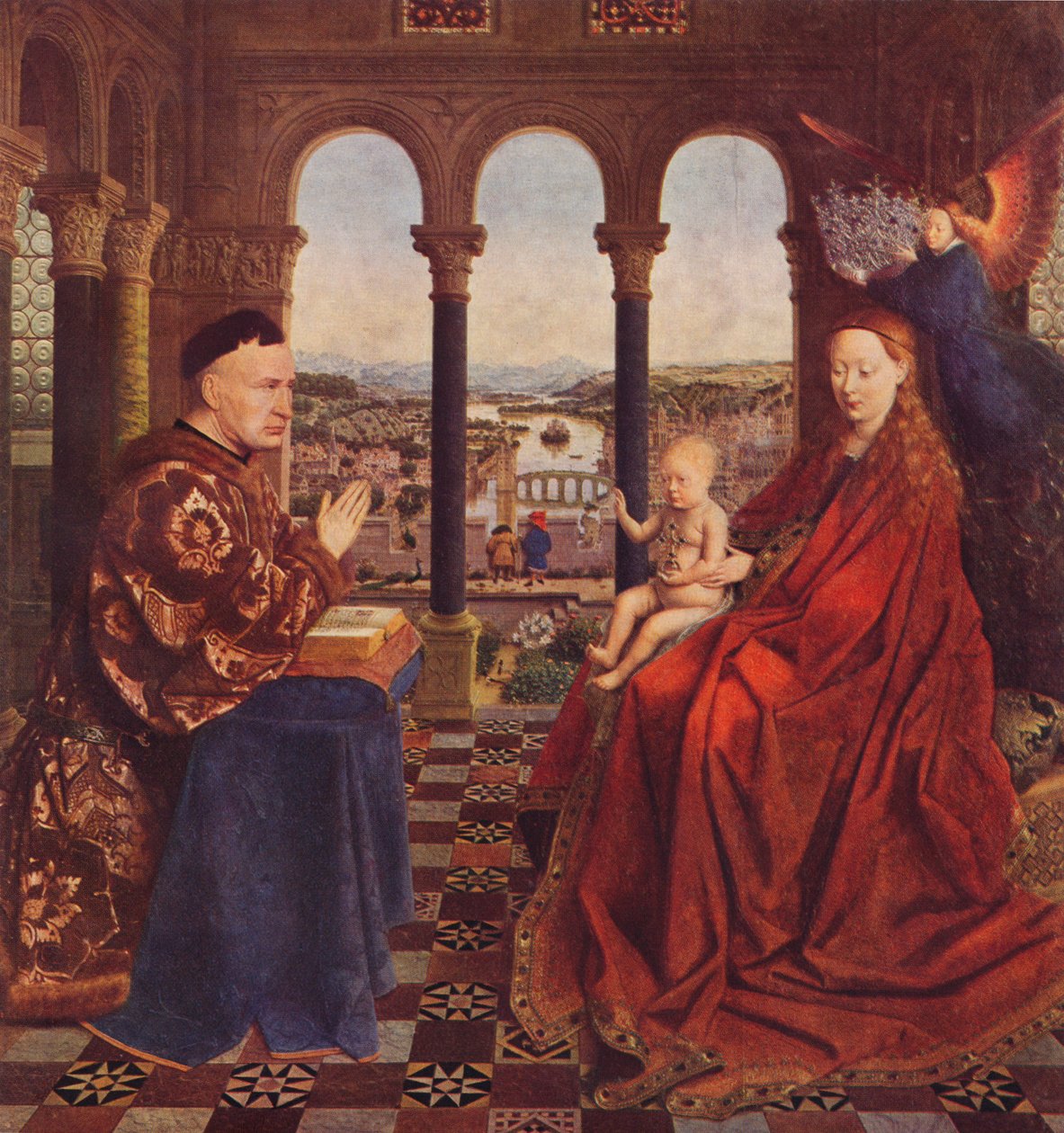 Madonna kanclerza Rolina, c1435, 1938 autorstwa Jan van Eyck