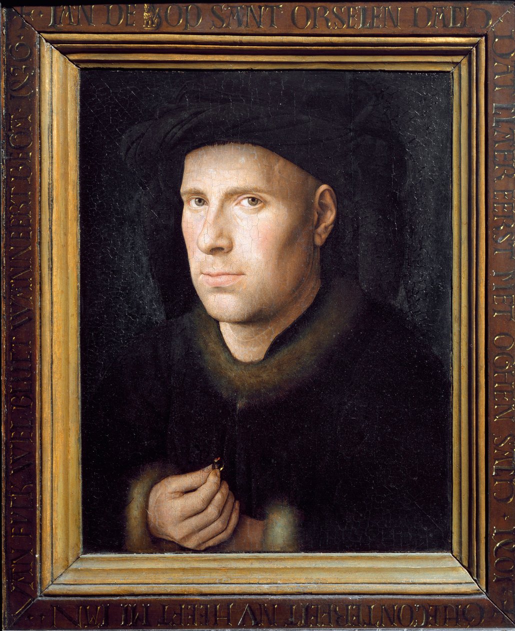 Portret Jana De Leeuw (olej na drewnie) autorstwa Jan van Eyck