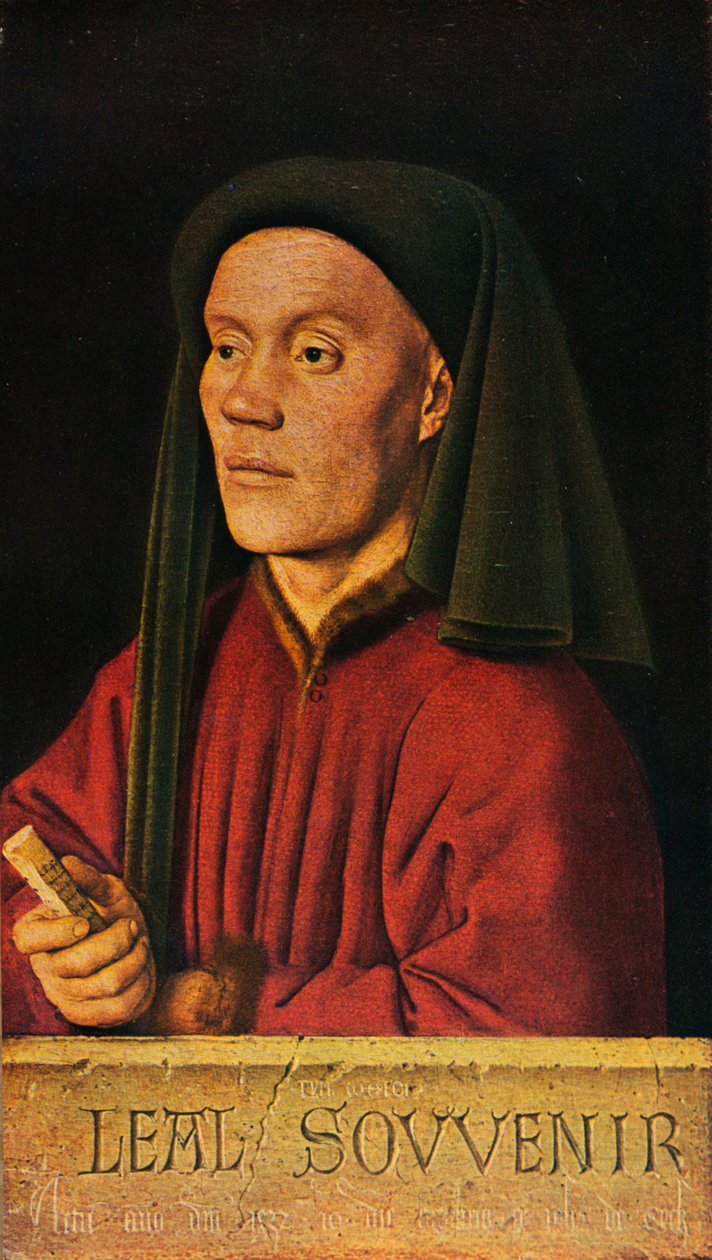 Portret mężczyzny Léal Souvenir, 1432, 1909 autorstwa Jan van Eyck
