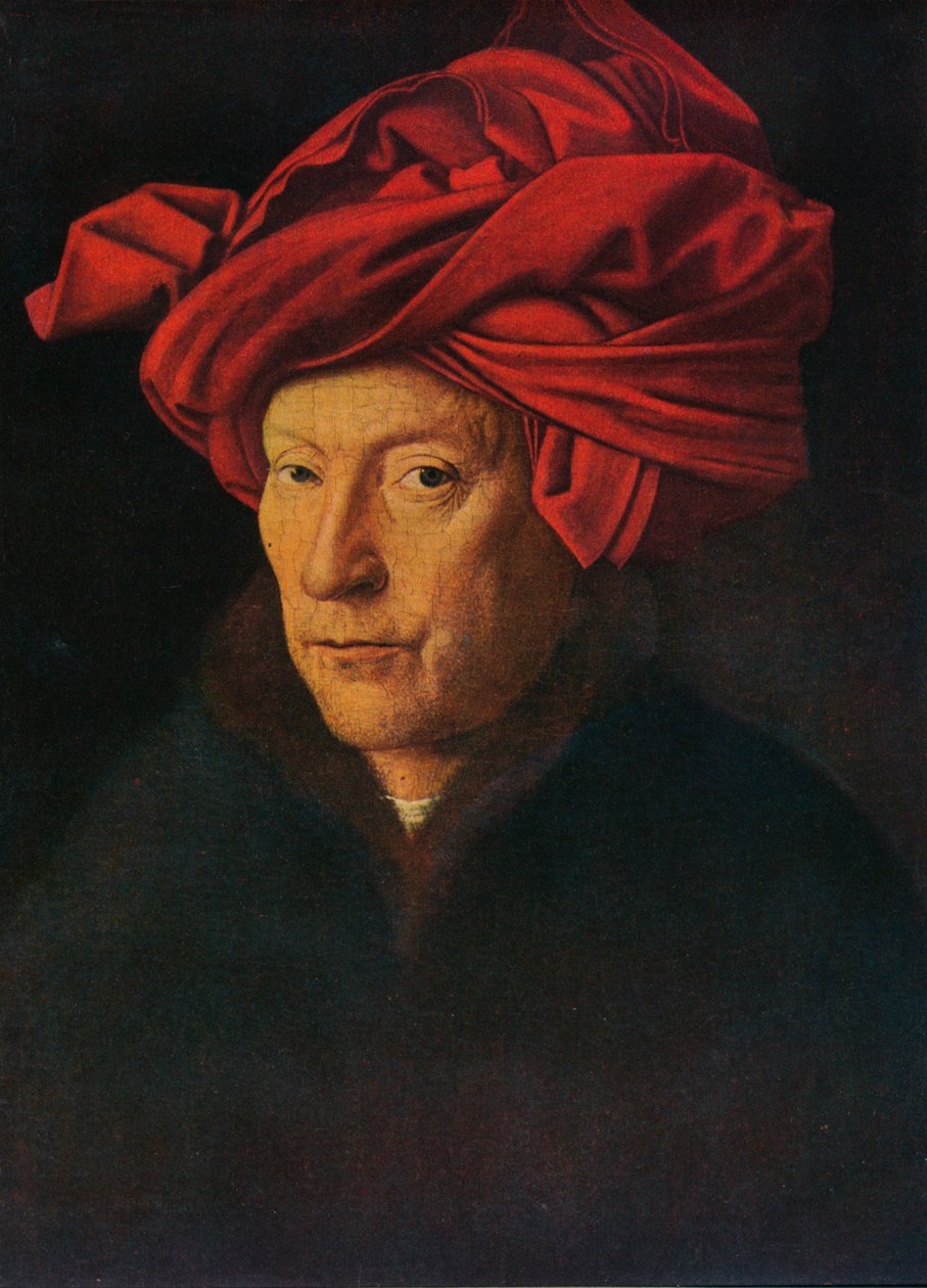 Portret mężczyzny Autoportret, 1433. autorstwa Jan van Eyck