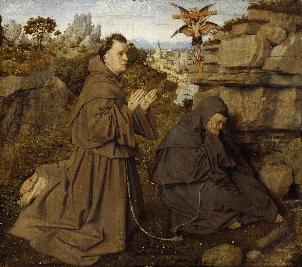 Stygmaty św. Franciszka z Asyżu, ok. 1430. autorstwa Jan van Eyck