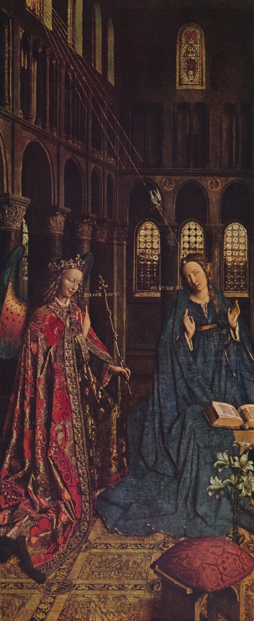 Zwiastowanie, 1434-1436 autorstwa Jan van Eyck