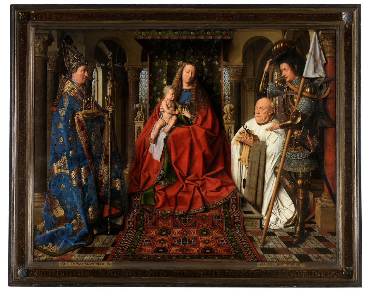 Dziewica z Dzieciątkiem z kanonikiem Jorisem van der Paele autorstwa Jan van Eyck