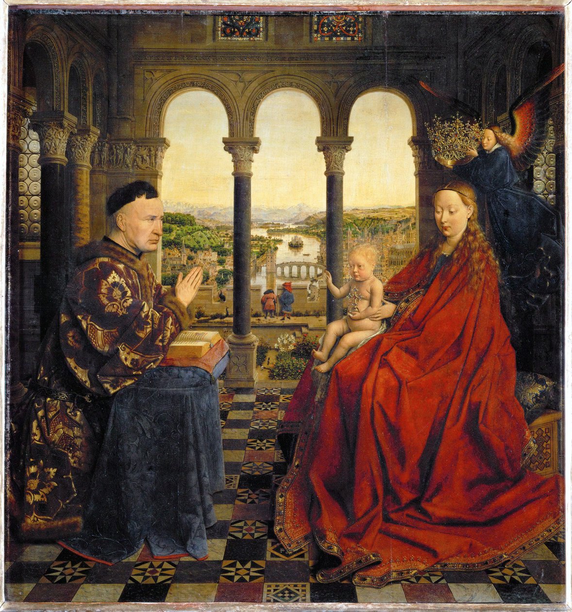 Dziewica kanclerza Rolina autorstwa Jan van Eyck