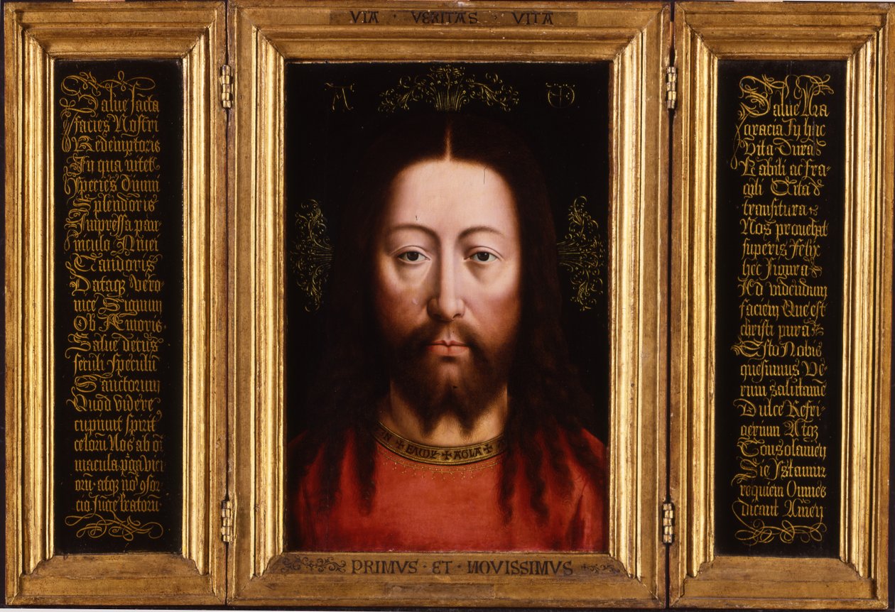 Tryptyk: Chrystus jako Salvator Mundi autorstwa Jan van Eyck