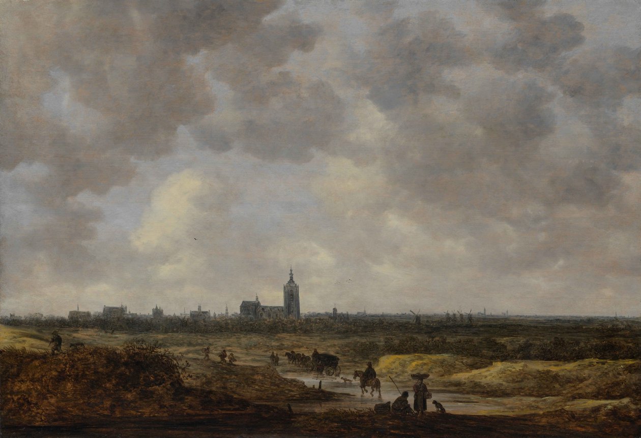 Widok na Hagę z północnego zachodu autorstwa Jan van Goyen