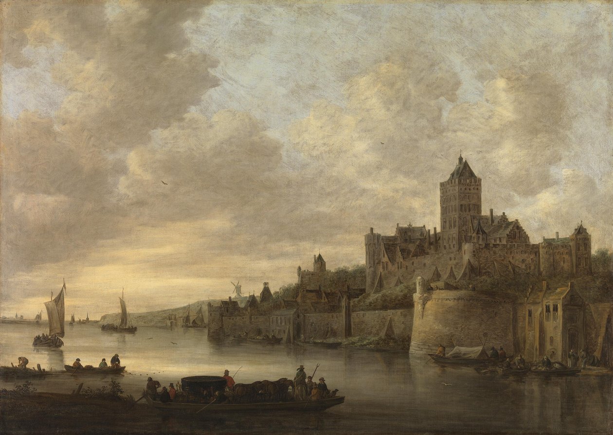 Der Valkhof w Nijmegen autorstwa Jan van Goyen