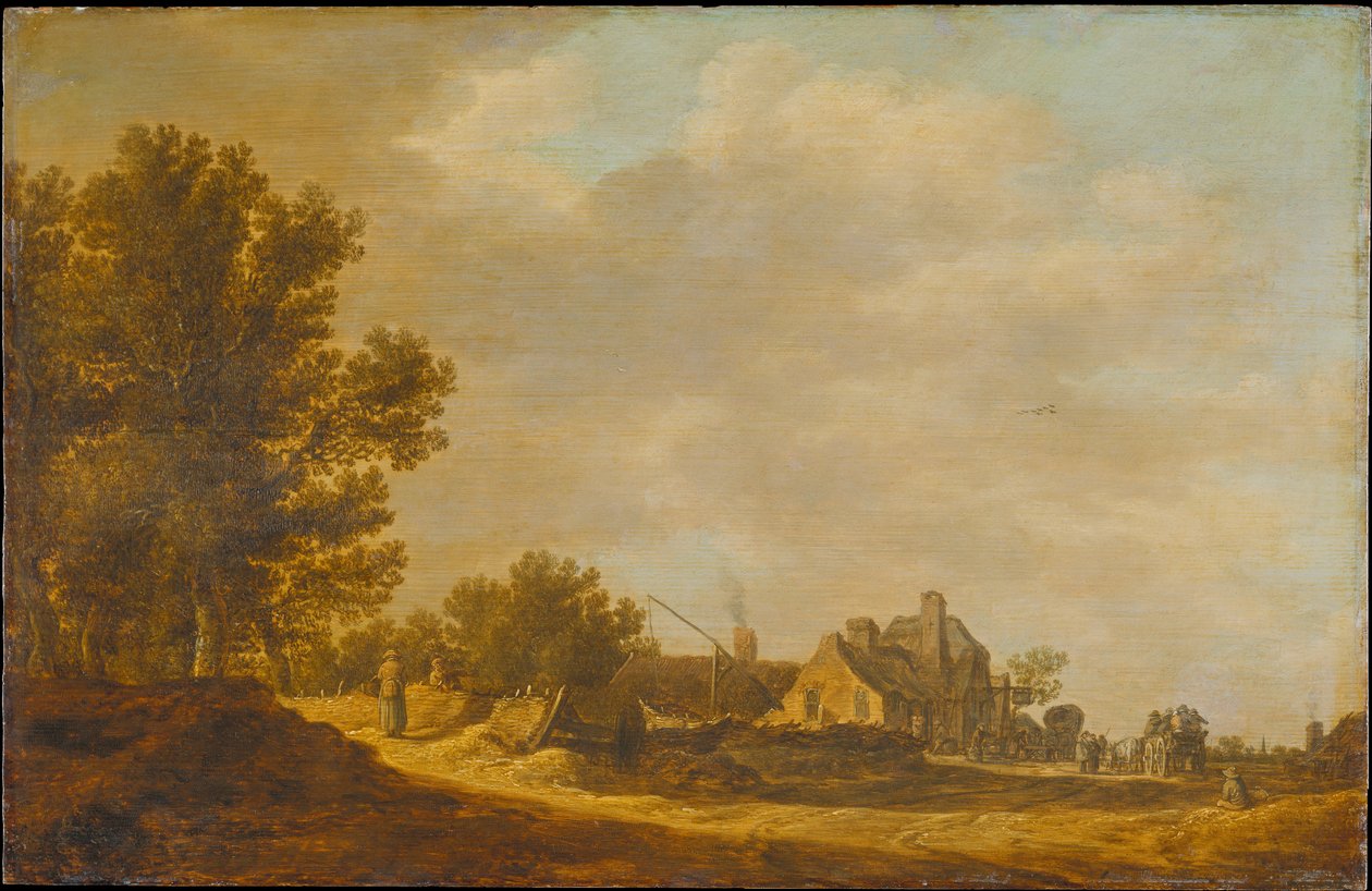Krajobraz z karczmą autorstwa Jan van Goyen