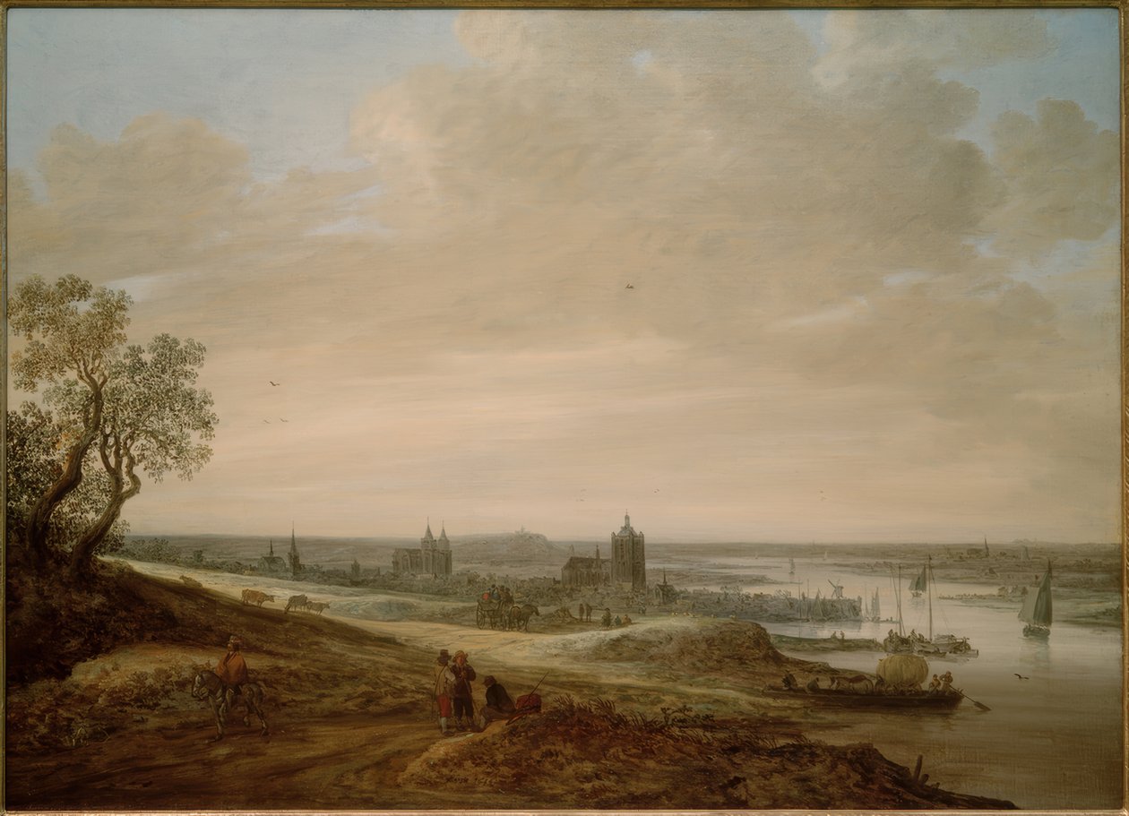 Panoramiczny krajobraz z widokiem na Arnhem autorstwa Jan van Goyen