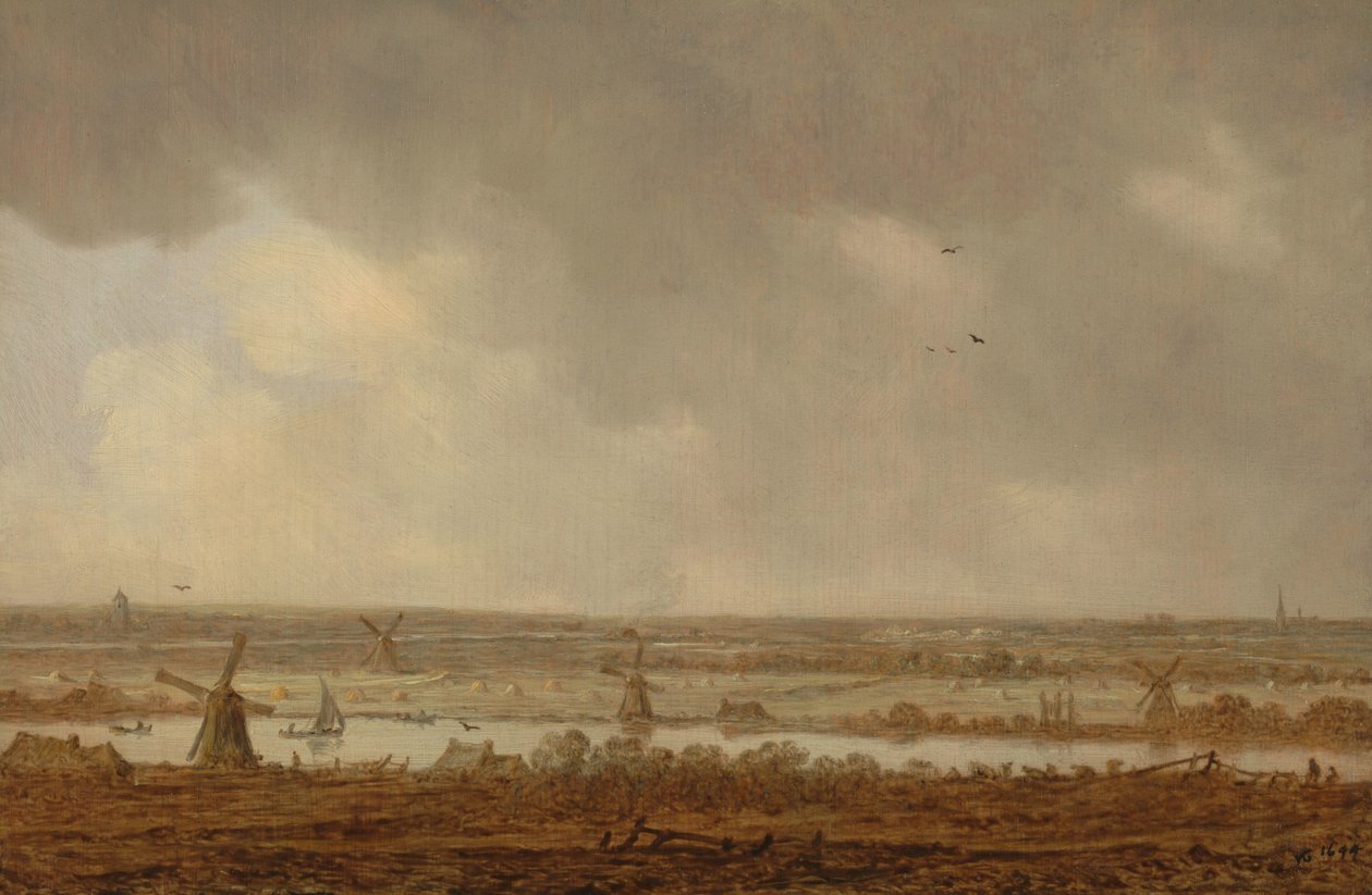 Krajobraz polderowy autorstwa Jan van Goyen