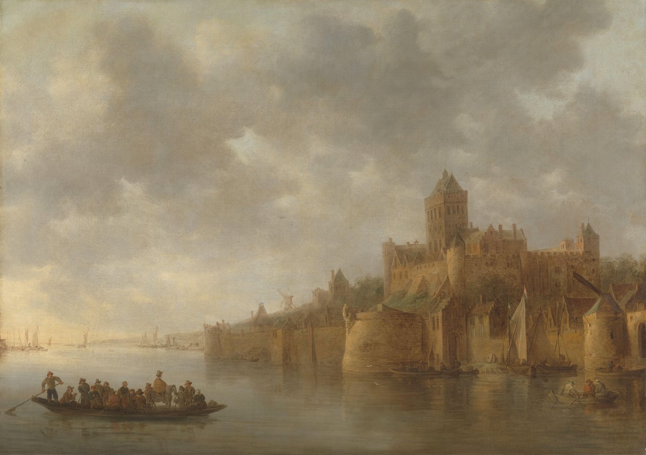 Valkhof w Nijmegen autorstwa Jan van Goyen