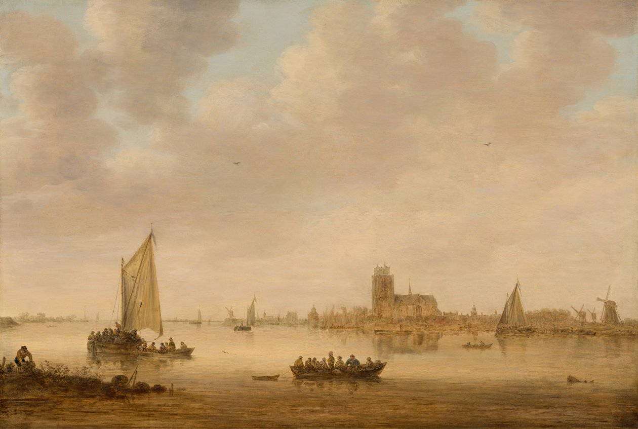 Widok Dordrechtu z Dordtse Kil, 1644. autorstwa Jan van Goyen
