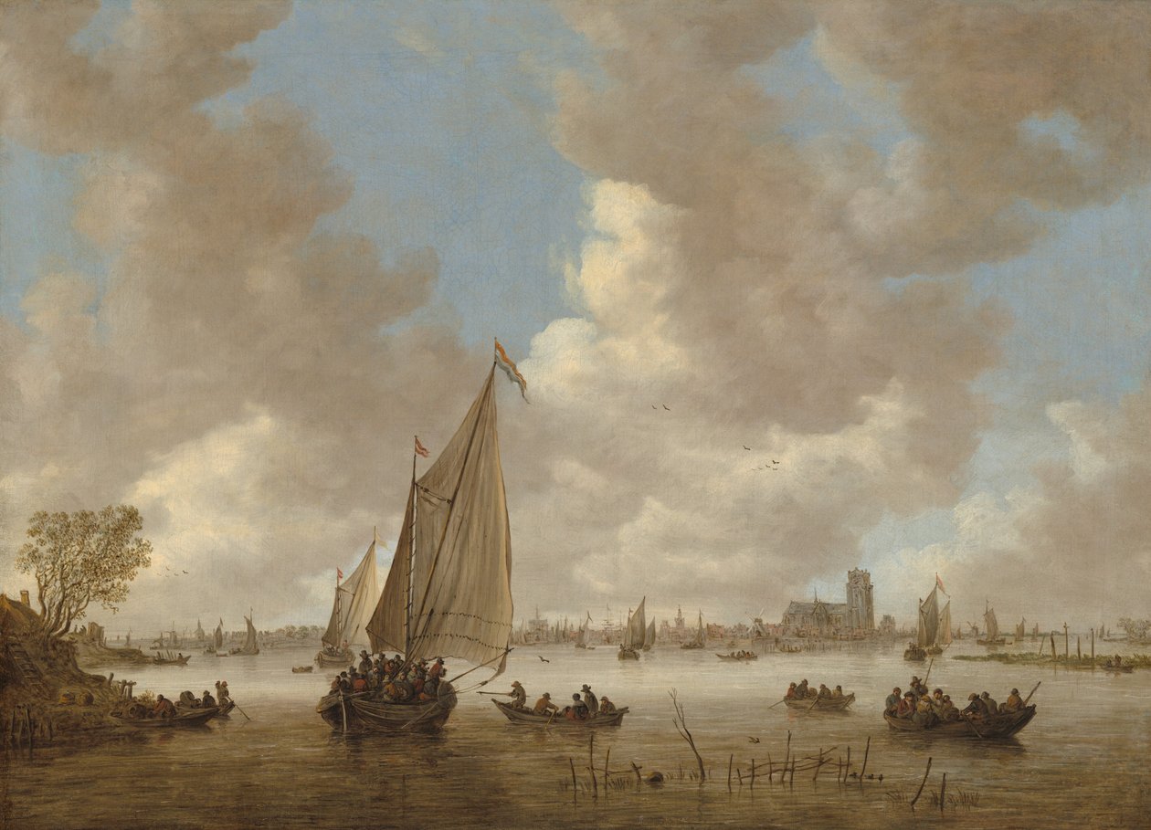 Widok Dordrechtu od północy autorstwa Jan van Goyen