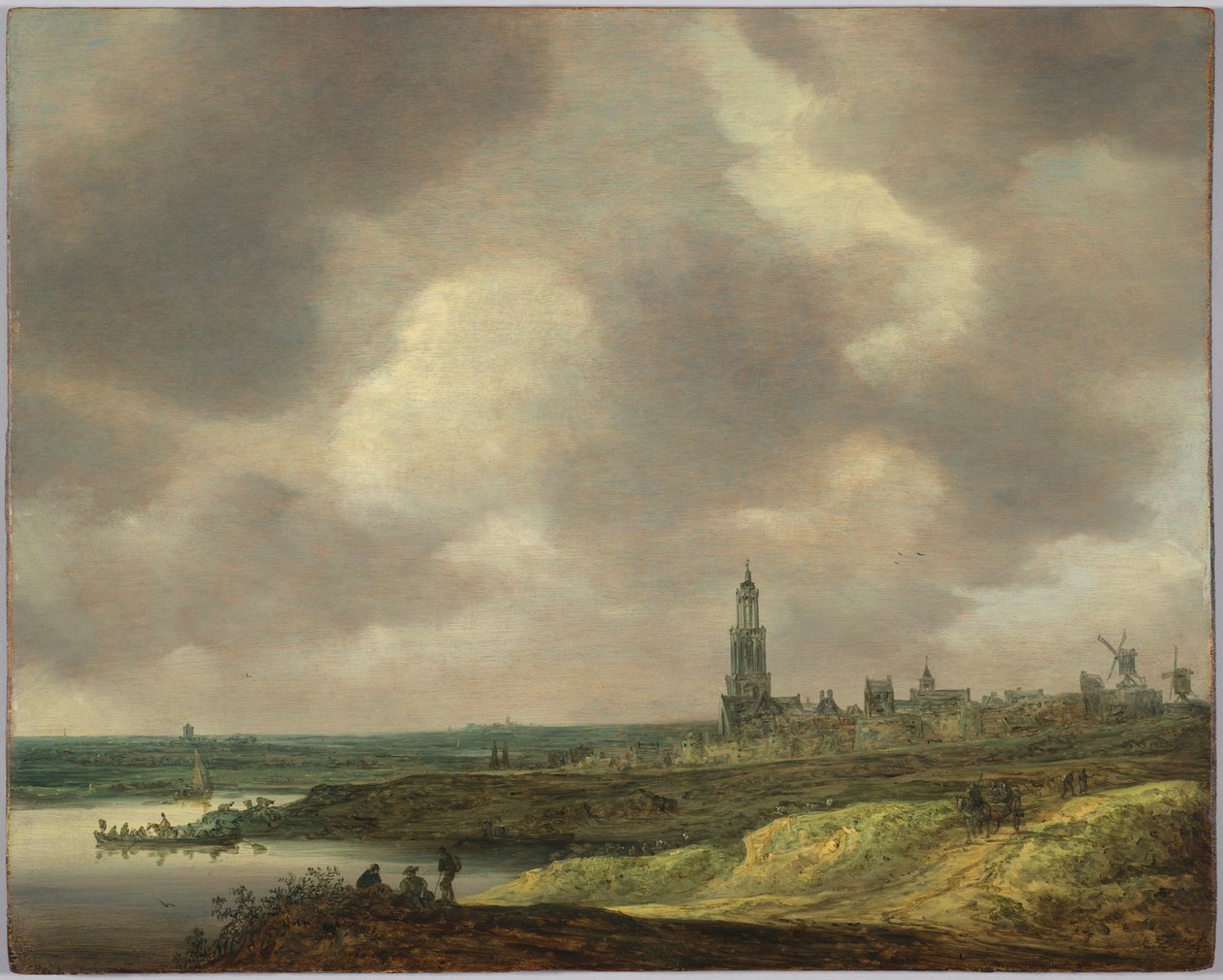 Widok na Rhenen autorstwa Jan van Goyen