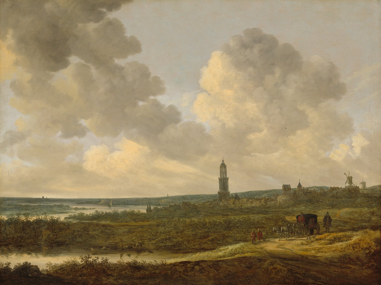 Widok Rhenen, 1646. autorstwa Jan van Goyen