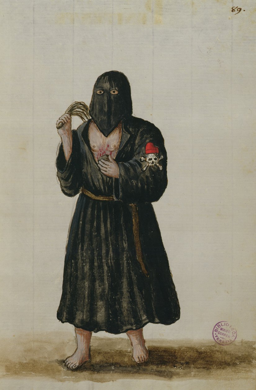 Penitent (pióro i atrament i toaleta na papierze) autorstwa Jan van Grevenbroeck