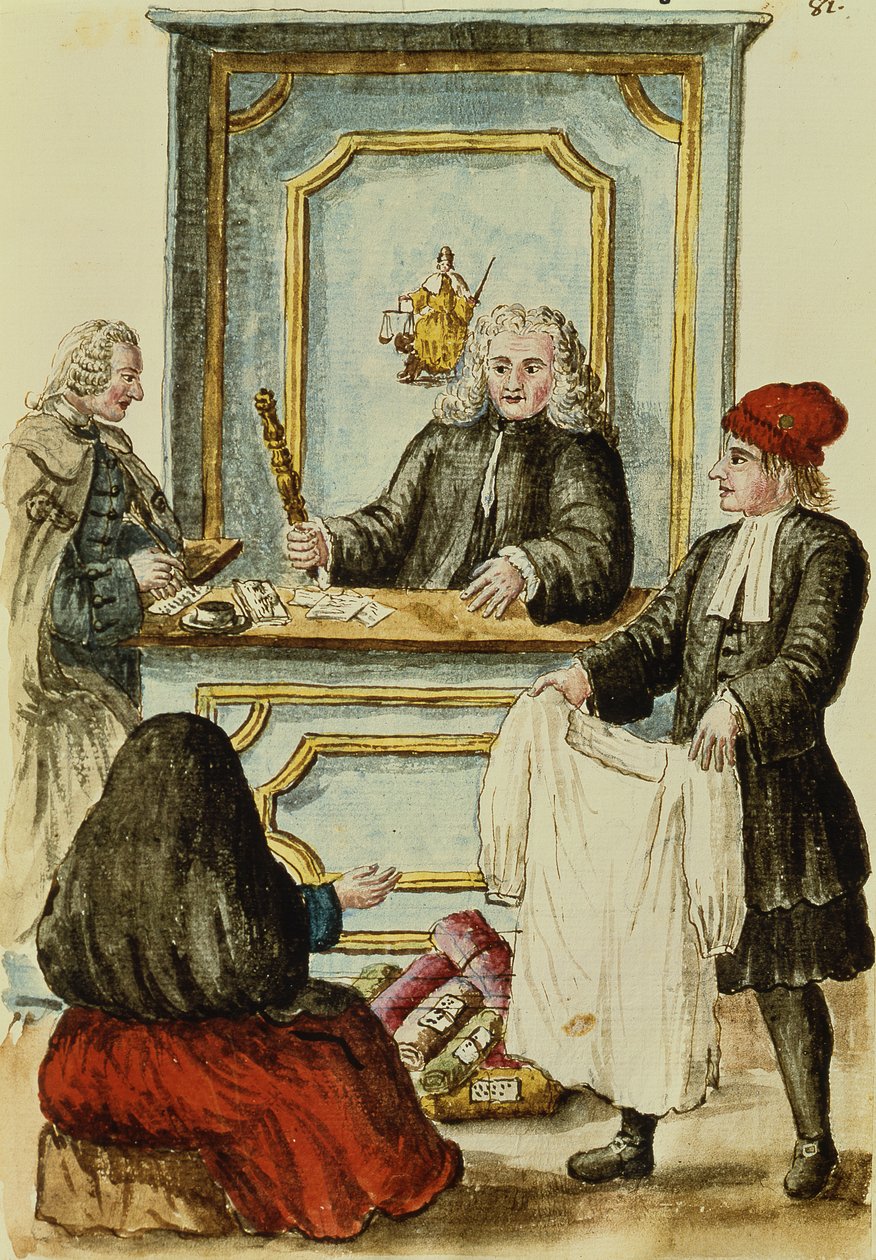 Aukcja (wc na papierze) autorstwa Jan van Grevenbroeck