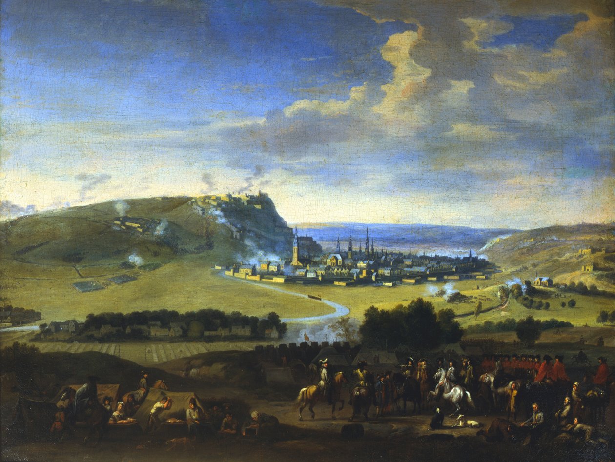 „Oblężenie Namur”, scena przed ostatecznym atakiem, 5 sierpnia 1695 autorstwa Jan van Huchtenburg