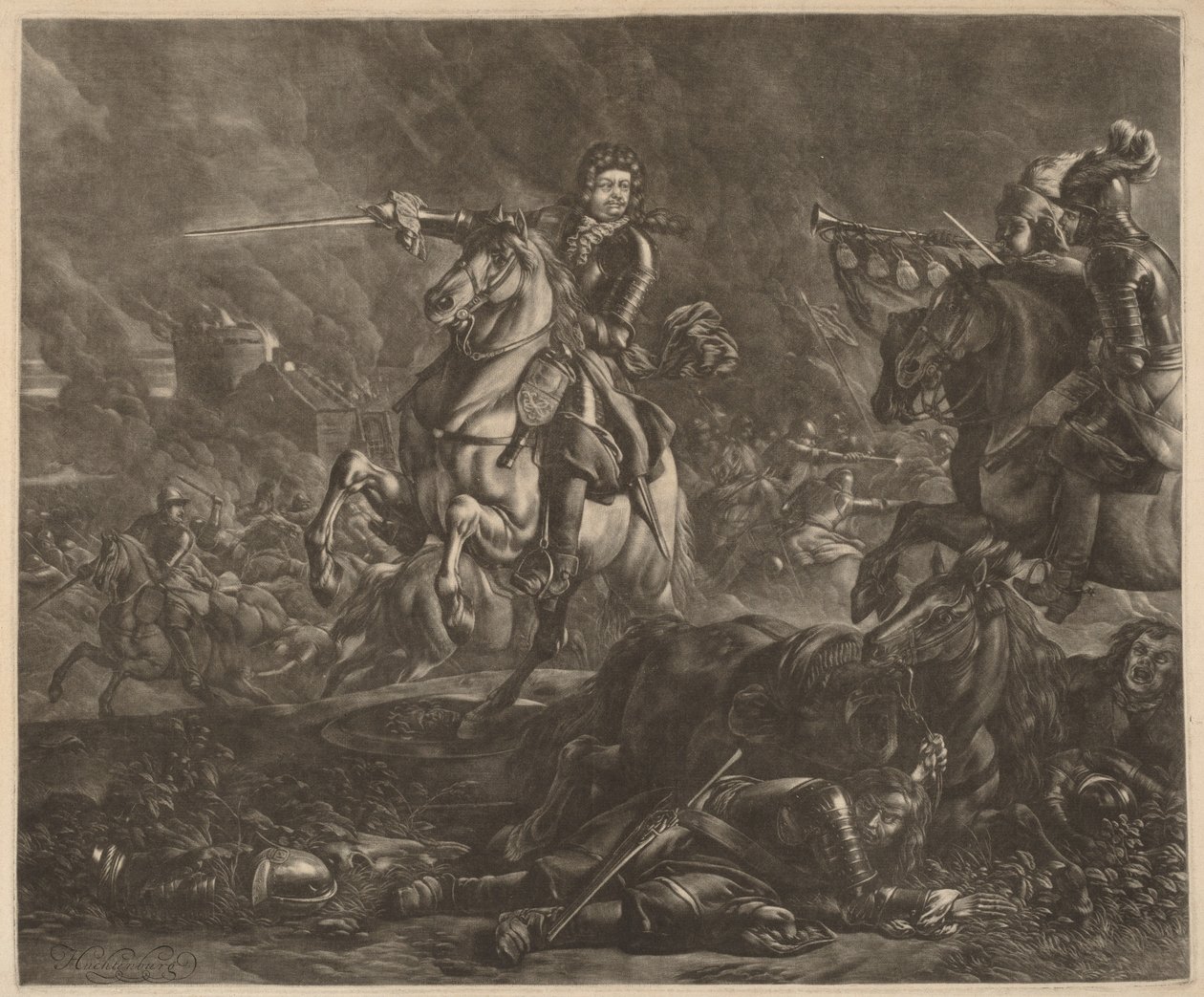 Generał na koniu (Charles of Lorraine) autorstwa Jan van Huchtenburgh
