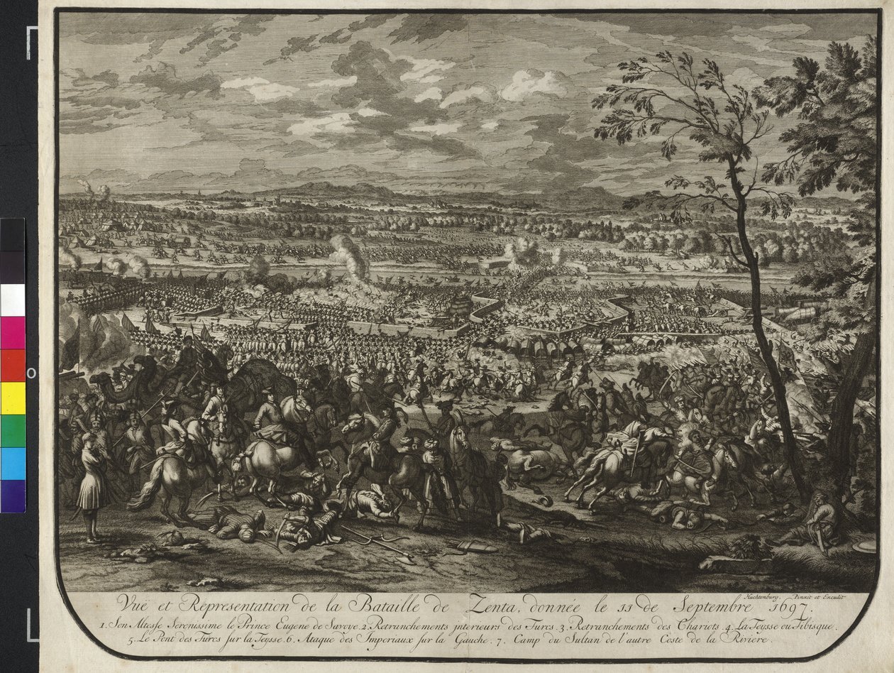 Bitwa o Zentę autorstwa Jan van Huchtenburgh