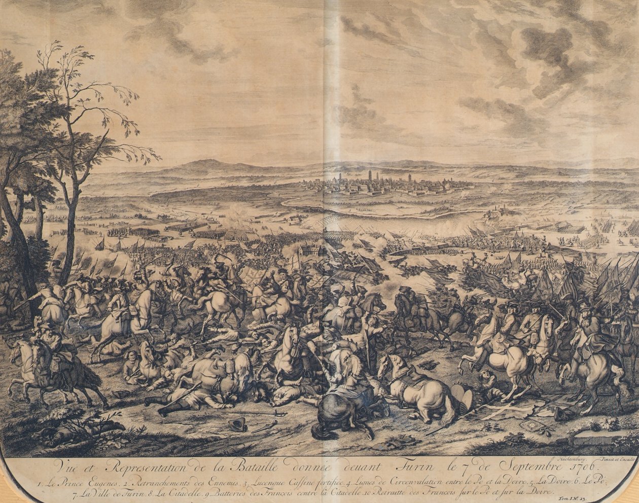 Bitwa pod Turynem 7 września 1706 autorstwa Jan van Huchtenburgh