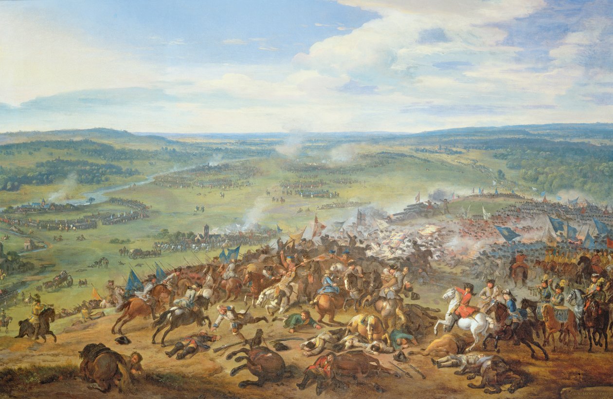 Bitwa pod Blenheim, niedaleko Hochstadt (Bawaria), 1704 autorstwa Jan van Huchtenburgh