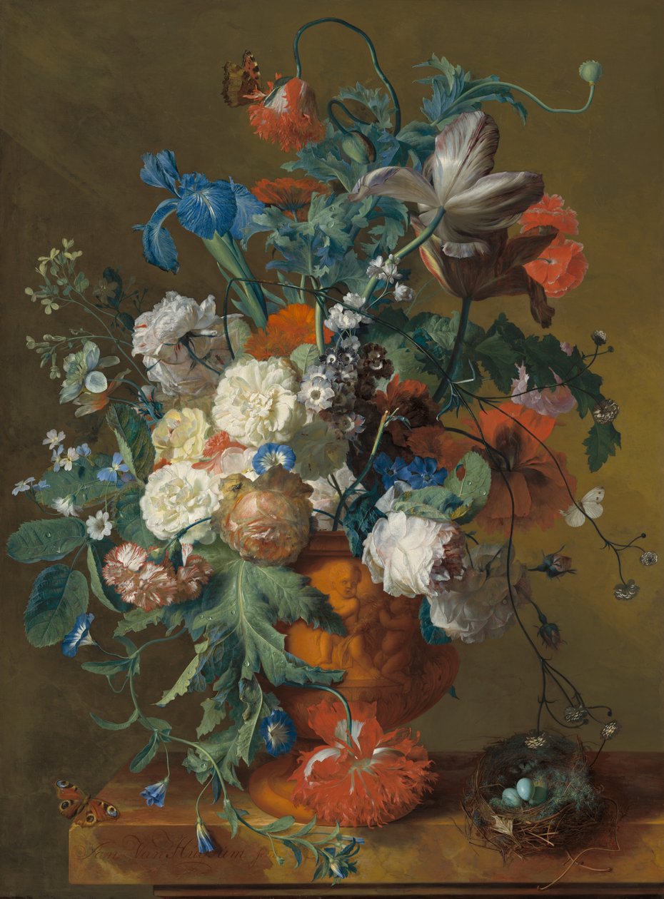 Kwiaty w urnie, ok. 1900 r. 17201722. autorstwa Jan van Huysum