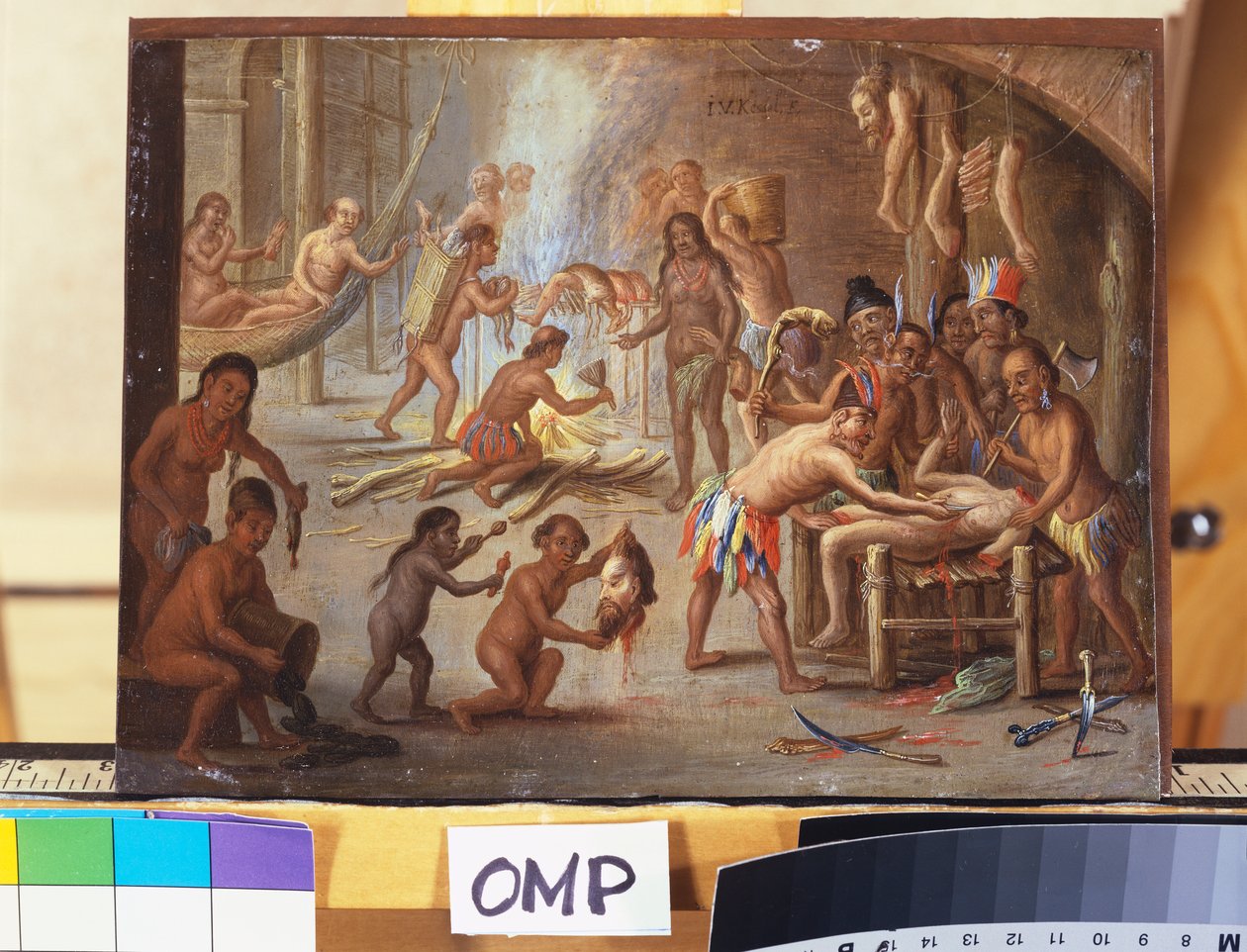 Indianie jako kanibale autorstwa Jan van Kessel