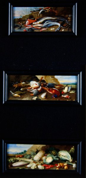 Martwa natura - ryby, dziczyzna, warzywa autorstwa Jan van Kessel the Elder