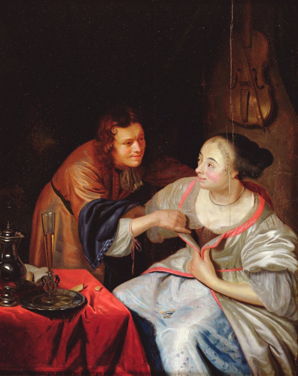 Szarmancka scena autorstwa Jan van Mieris