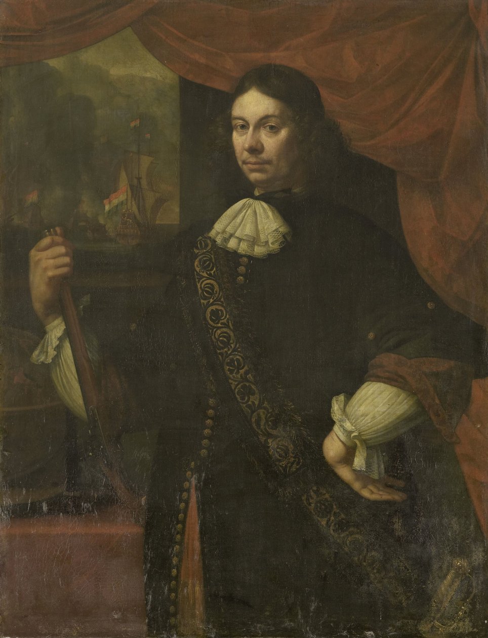 Portret Cornelisa Jacobsza de Boera, kapitana marynarki wojennej autorstwa Jan van Neck