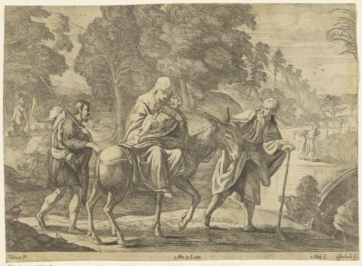 Lot do Egiptu autorstwa Jan van Ossenbeeck