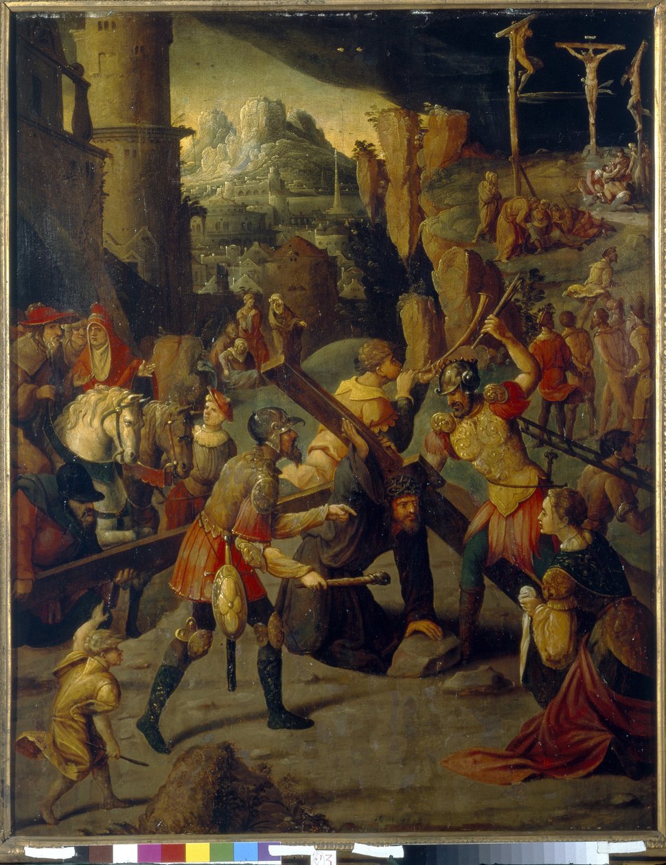 Epizod Męki Pańskiej: kalwaria autorstwa Jan van Scorel