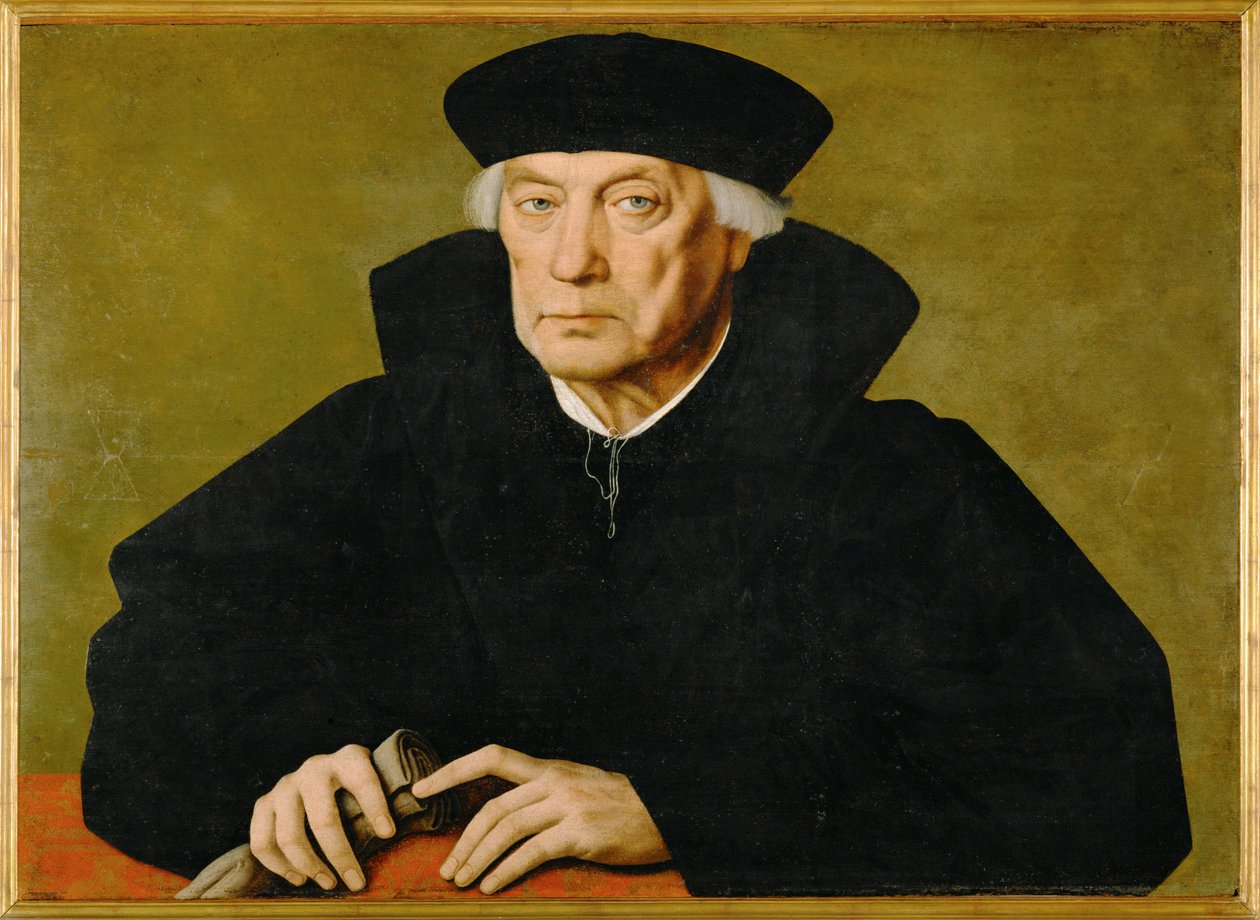 Jan II Carondelet, mąż stanu, doradca Małgorzaty Parmeńskiej (córki cesarza Karola V ... autorstwa Jan van Scorel