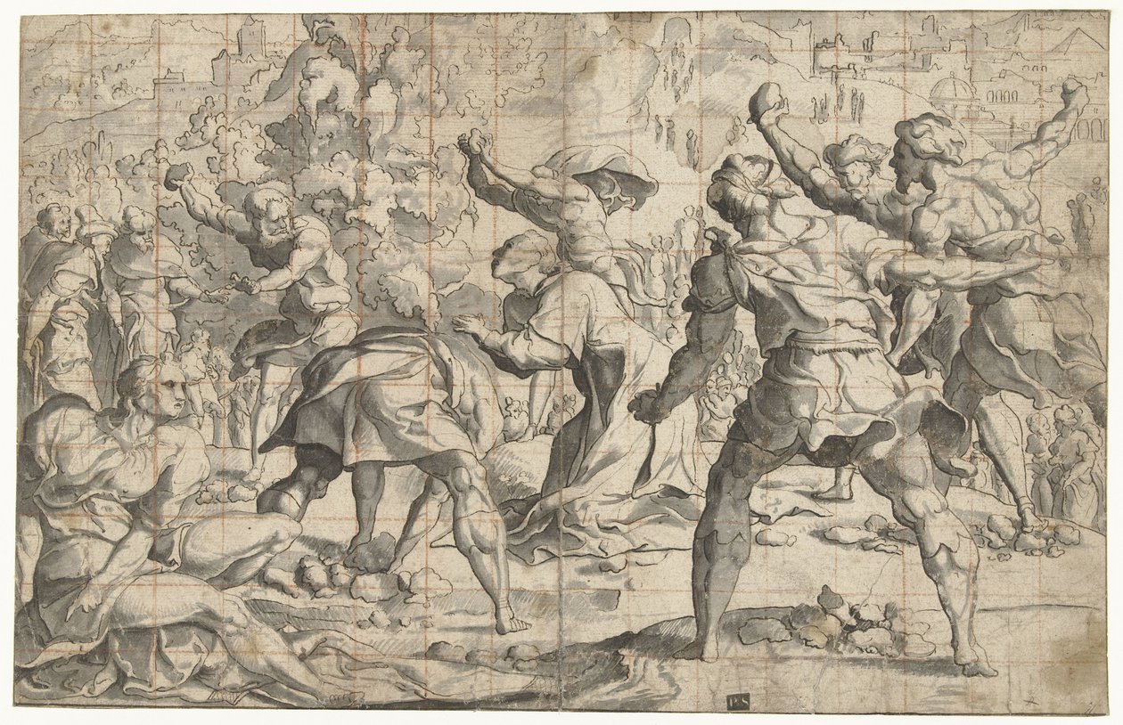 Ukamienowanie Stephanusa autorstwa Jan van Scorel
