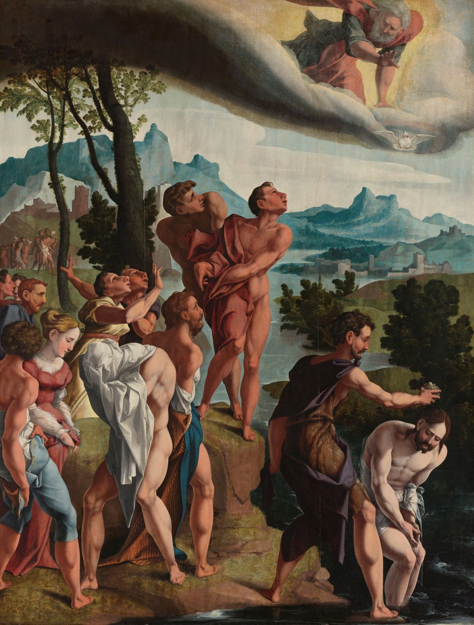 Chrzest Chrystusa autorstwa Jan van Scorel