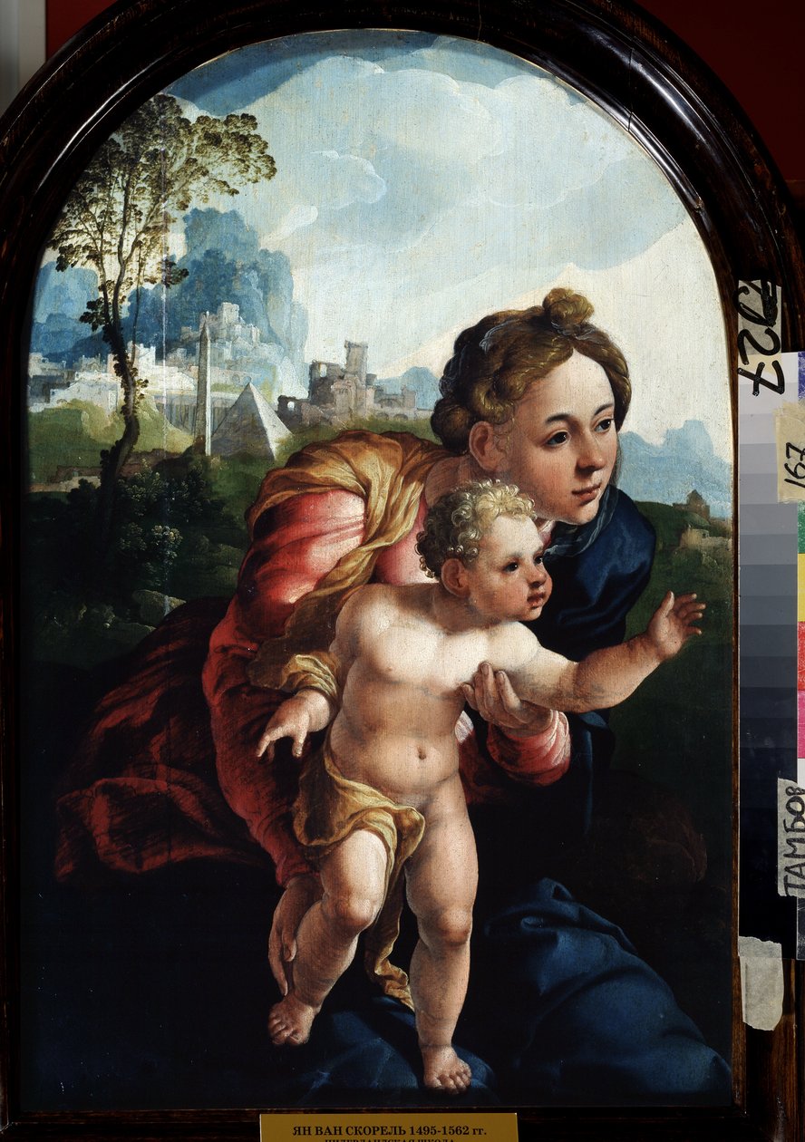 Dziewica z Dzieciątkiem, 1530 autorstwa Jan van Scorel