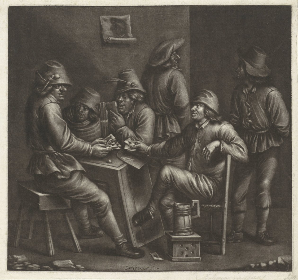 gracze w karty autorstwa Jan van Somer