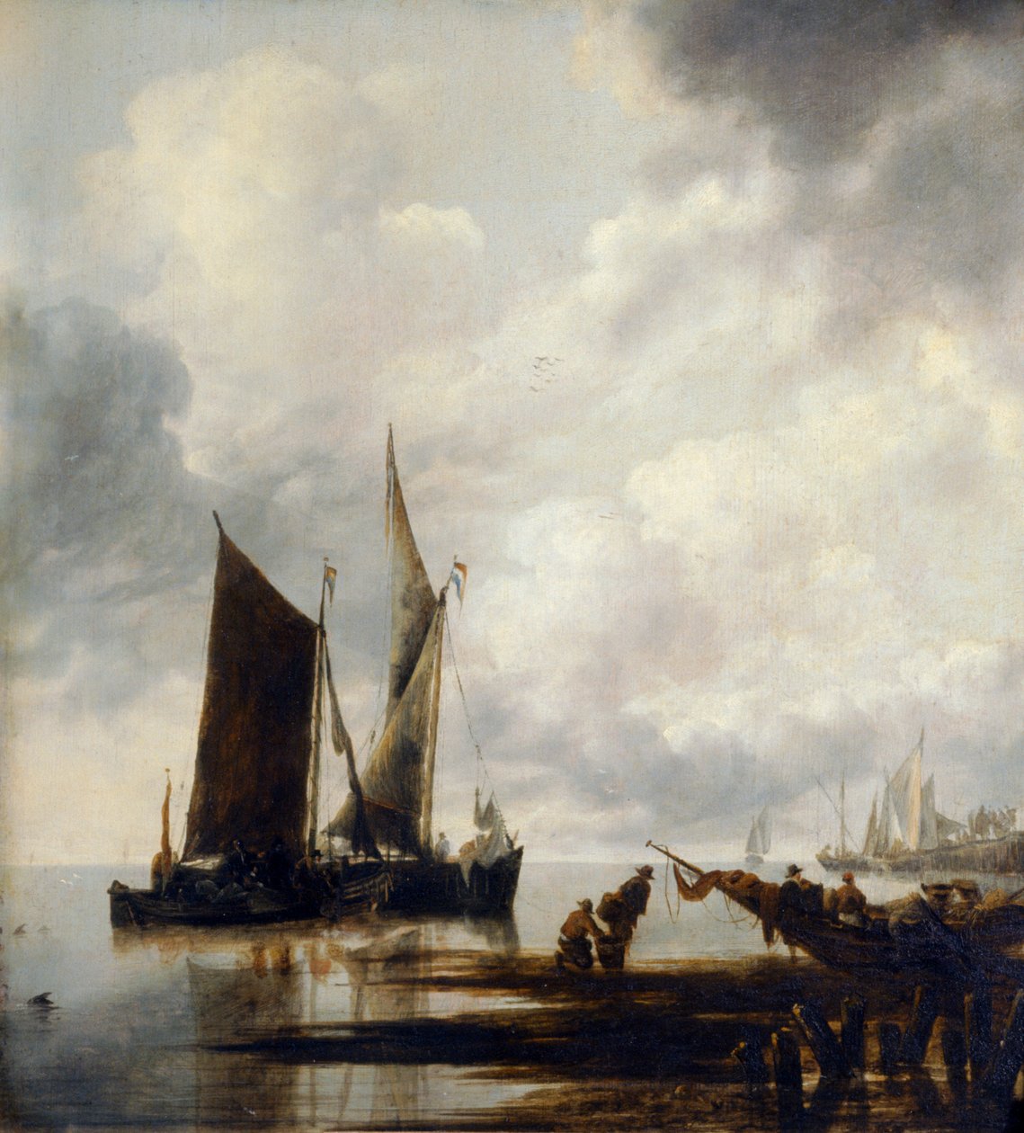 Kawałek morza (olej na płótnie) autorstwa Jan van de Capelle or Cappelle