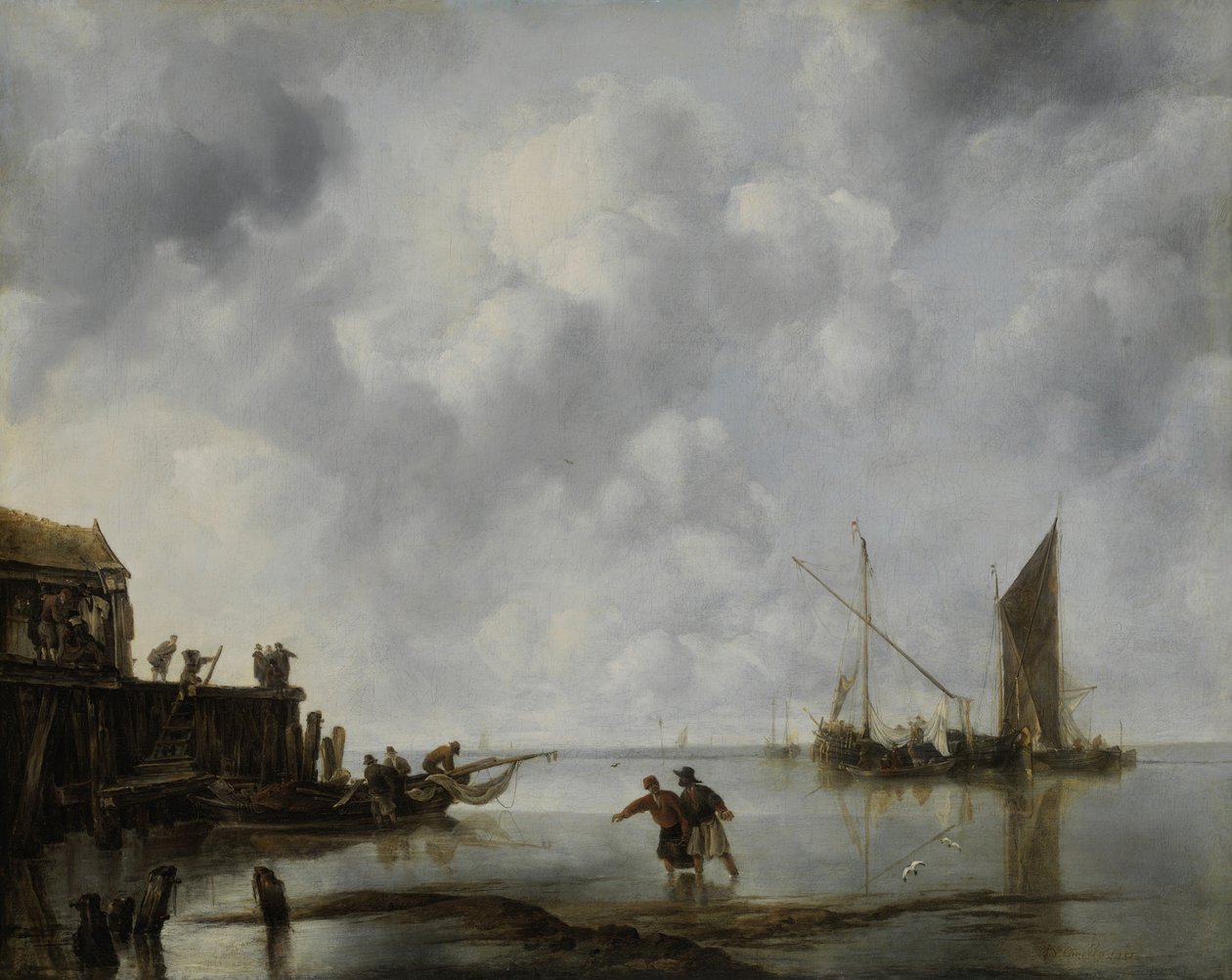 Łodzie rybackie w ciszy, 1651. autorstwa Jan van de Cappelle
