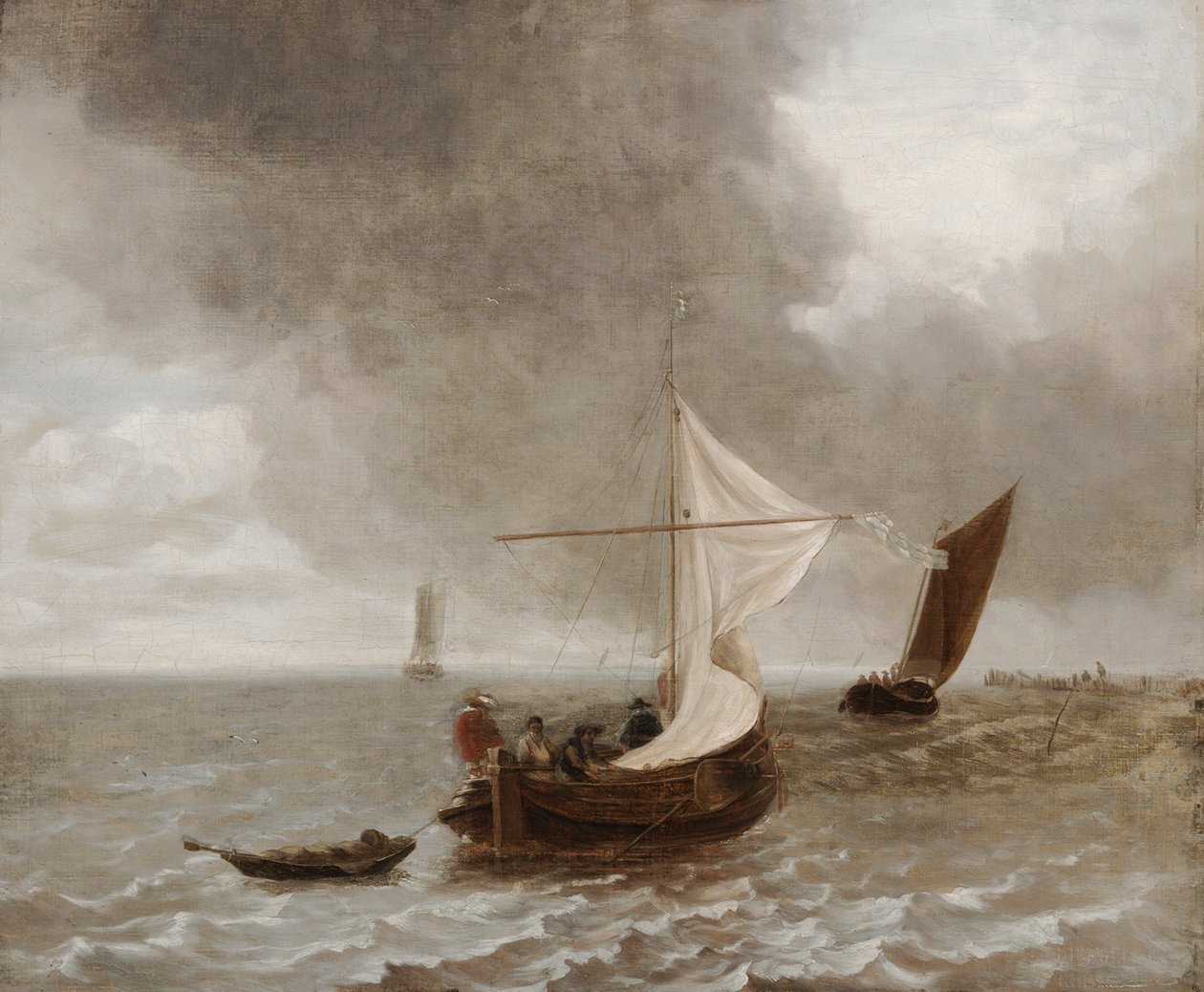 Żaglówki w bryzie autorstwa Jan van de Cappelle