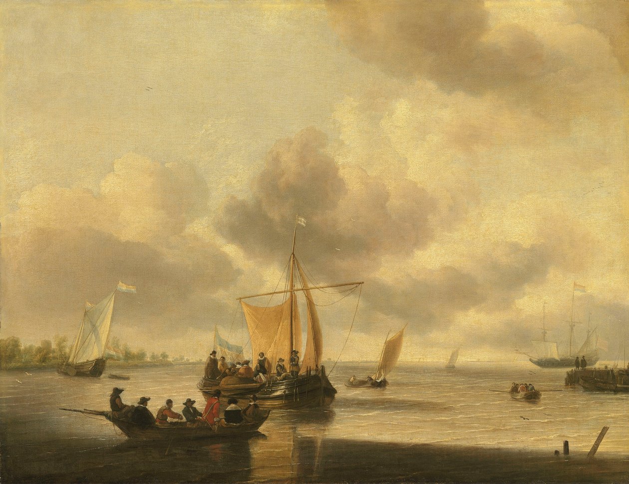 Ujście ujścia rzeki (Brill) autorstwa Jan van de Cappelle