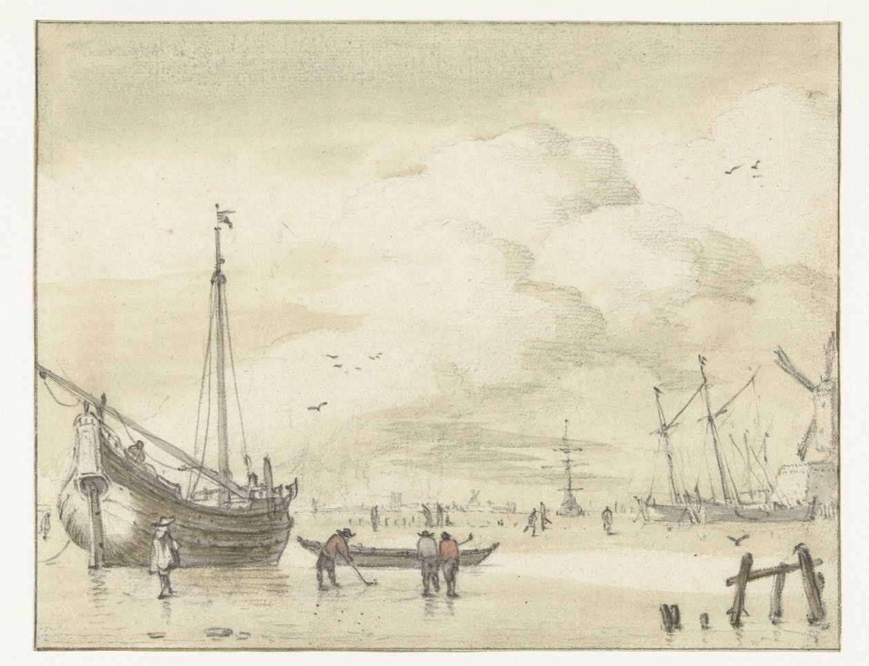 zimowa twarz autorstwa Jan van de Cappelle