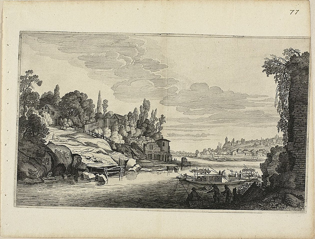 Krajobraz rzeczny autorstwa Jan van de Velde II