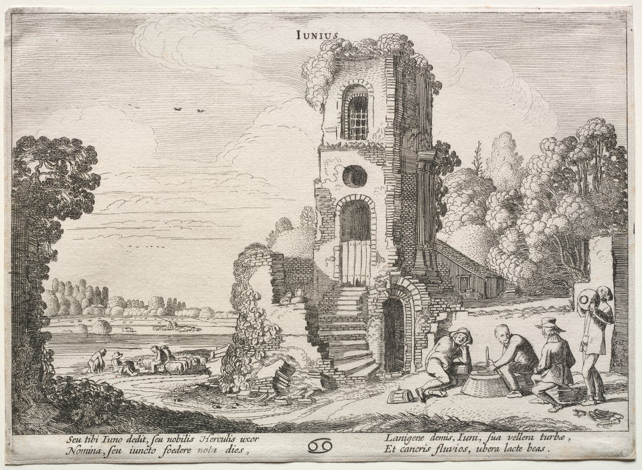 Dwanaście miesięcy: czerwiec autorstwa Jan van de Velde II