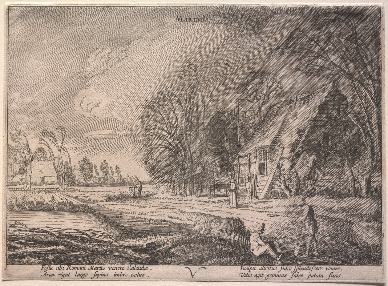 Dwanaście miesięcy: marzec autorstwa Jan van de Velde II