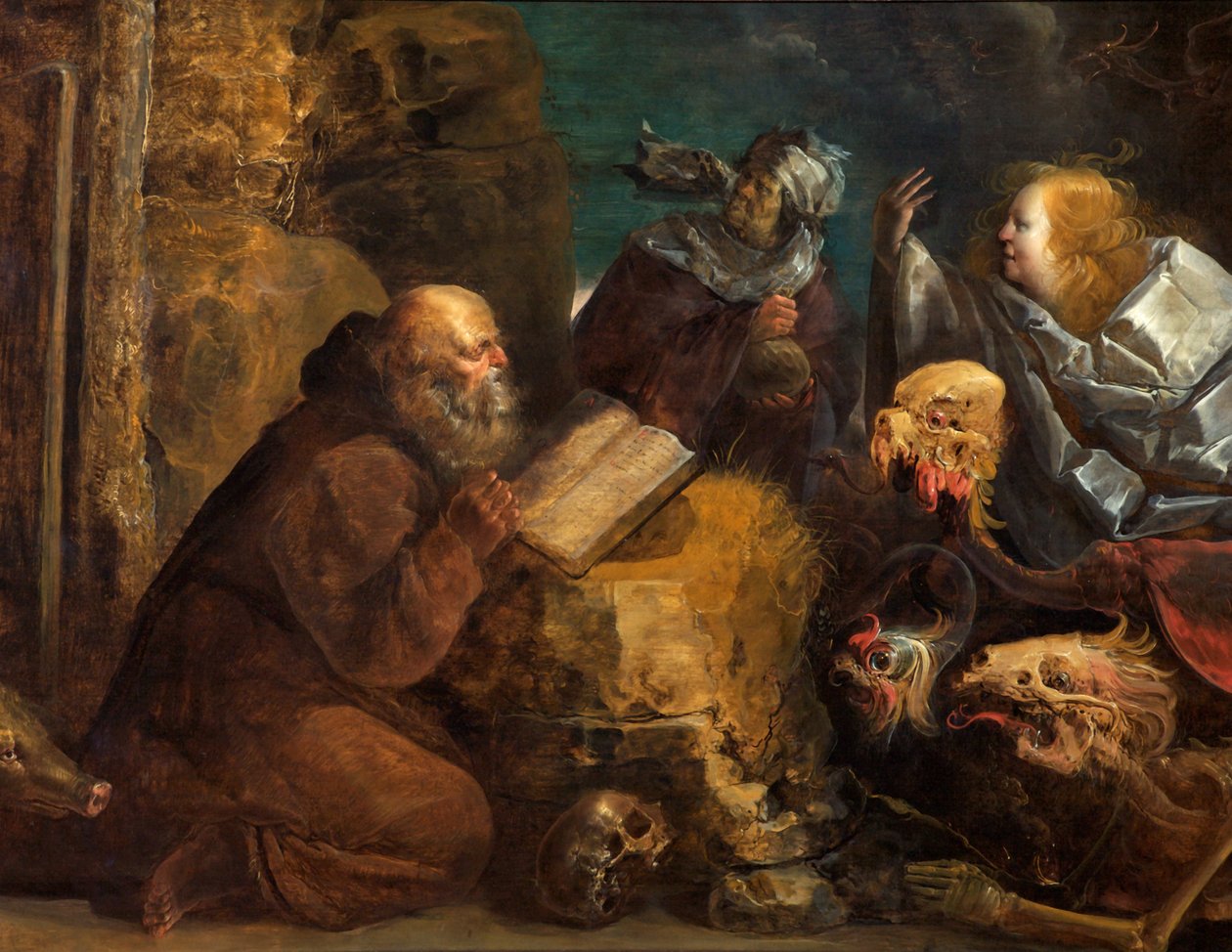 Kuszenie św. Antoniego autorstwa Jan van de Venne