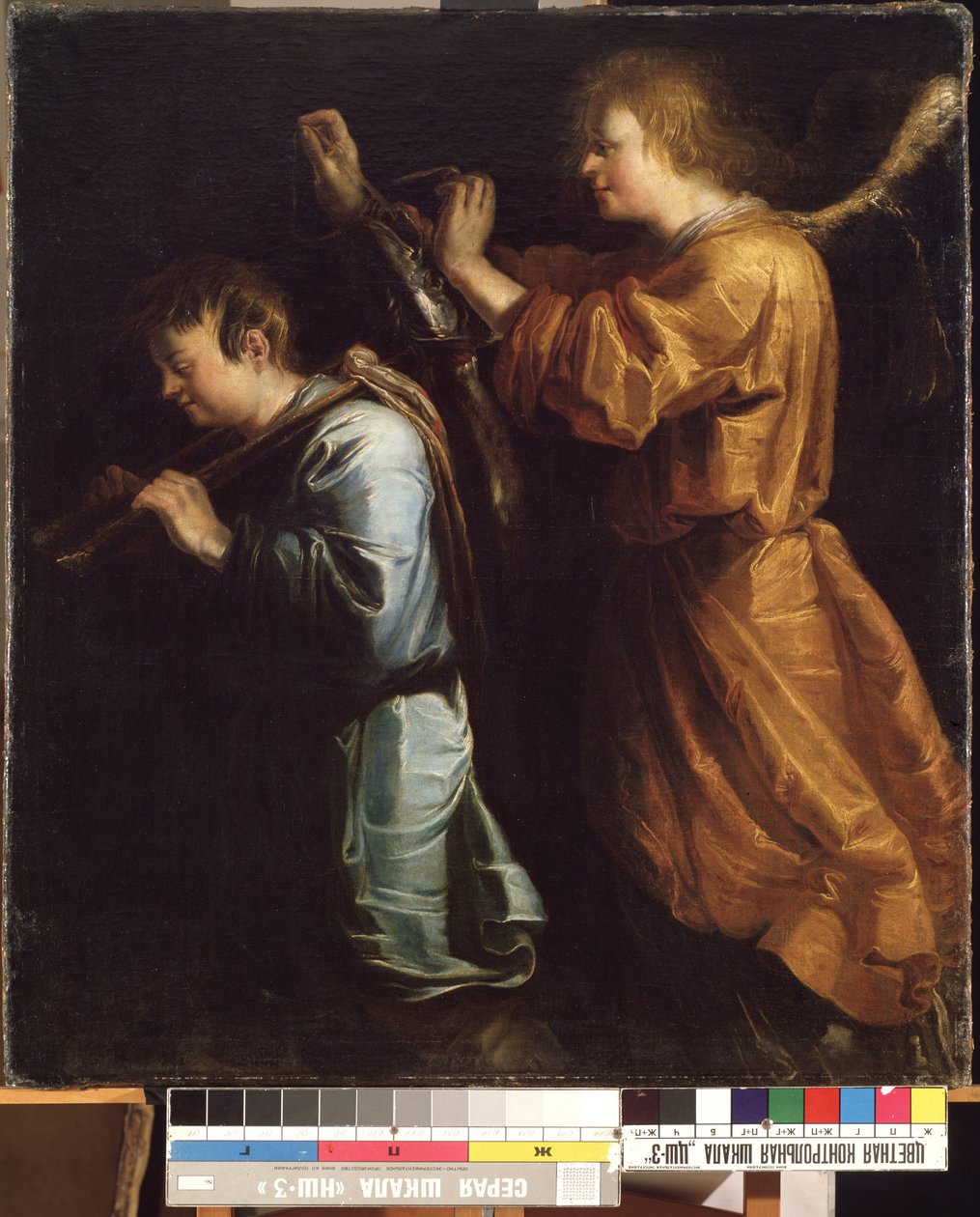 Tobiasz i anioł (Tobiasz i anioł). Obraz Jana van de Venne (przed 1600-po 1651). olej na płótnie autorstwa Jan van de Venne