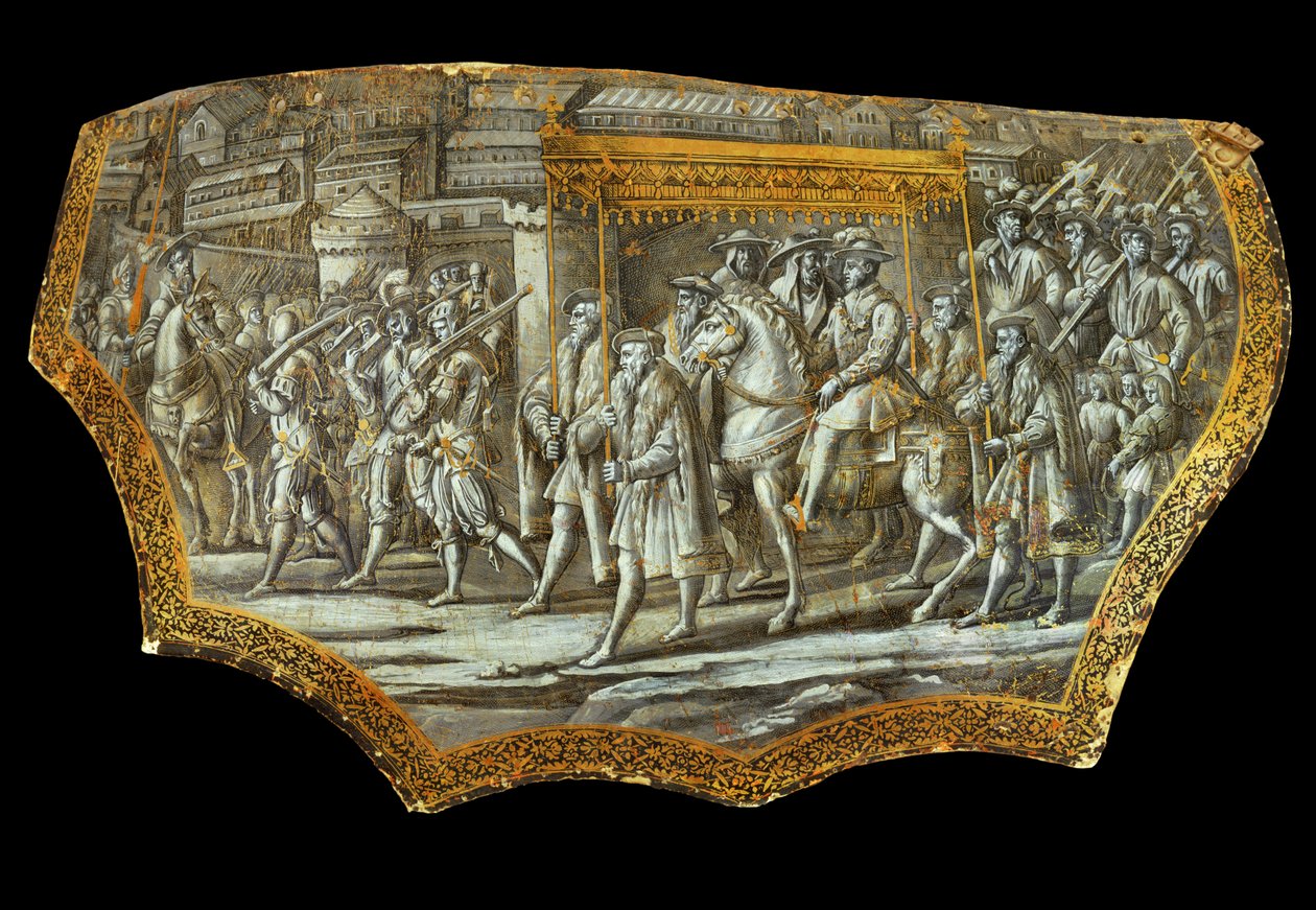 Tarcza paradna według Giovanniego Stradanusa: Wejście Kosmy I ... autorstwa Jan van der (1523-1605) Straet