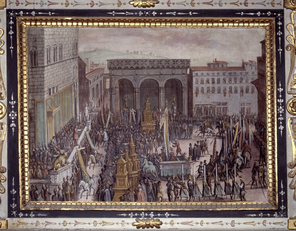 Święto pochlebstw we Florencji autorstwa Jan van der Straet